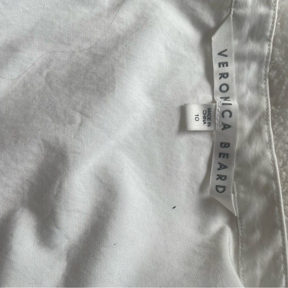 Veronica Beard Ruched Shirt Dress size 10 - Picture 4 of 5